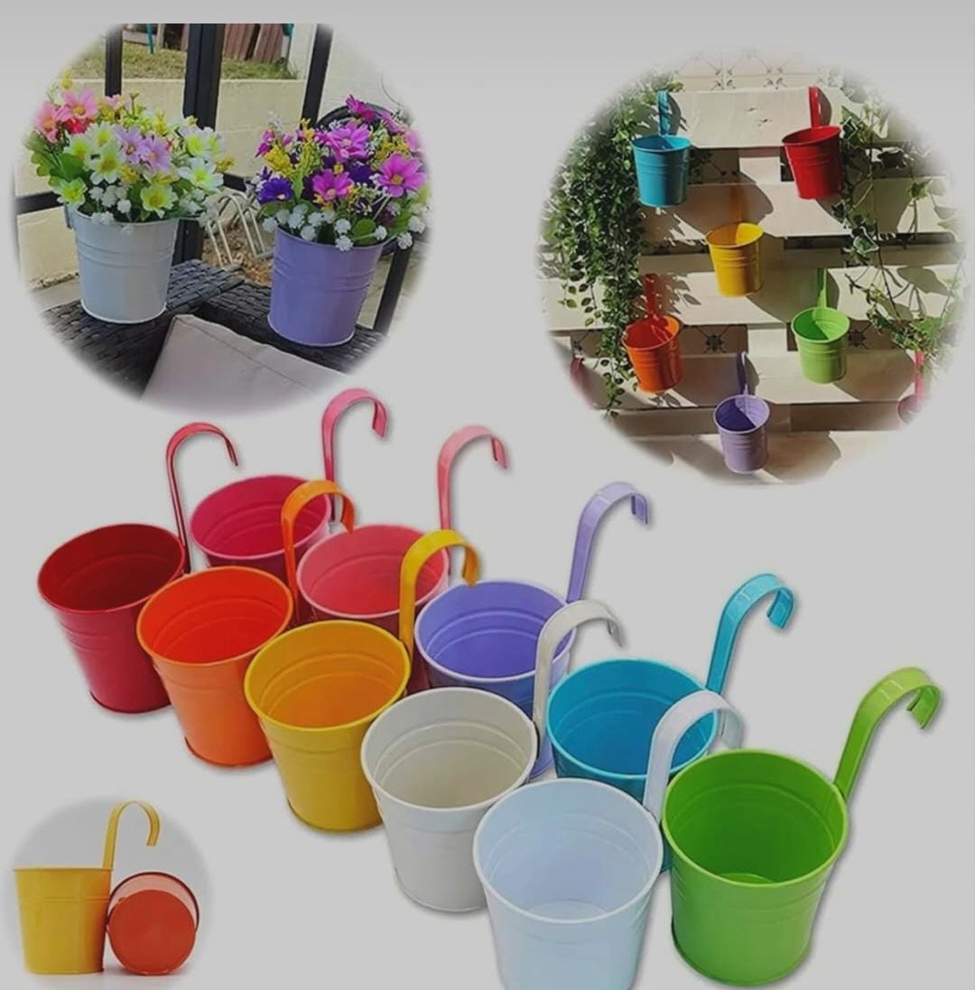 Over the balcony planters pots