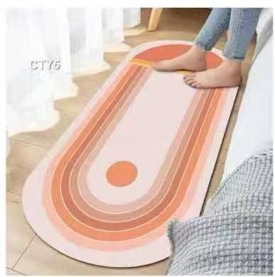 Soft Plush Oval Bedside Runner Rug