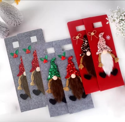 Christmas wine bottle bags