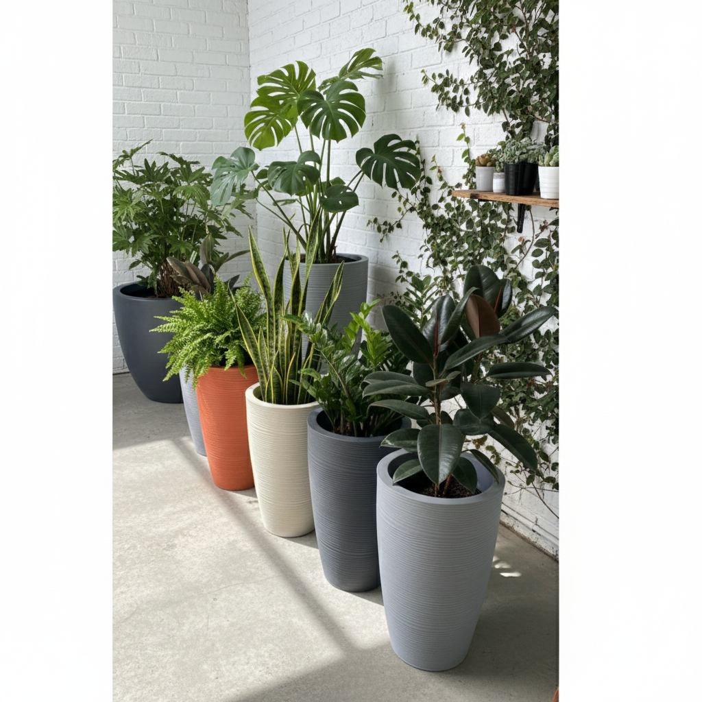 Plastic potters pot planters