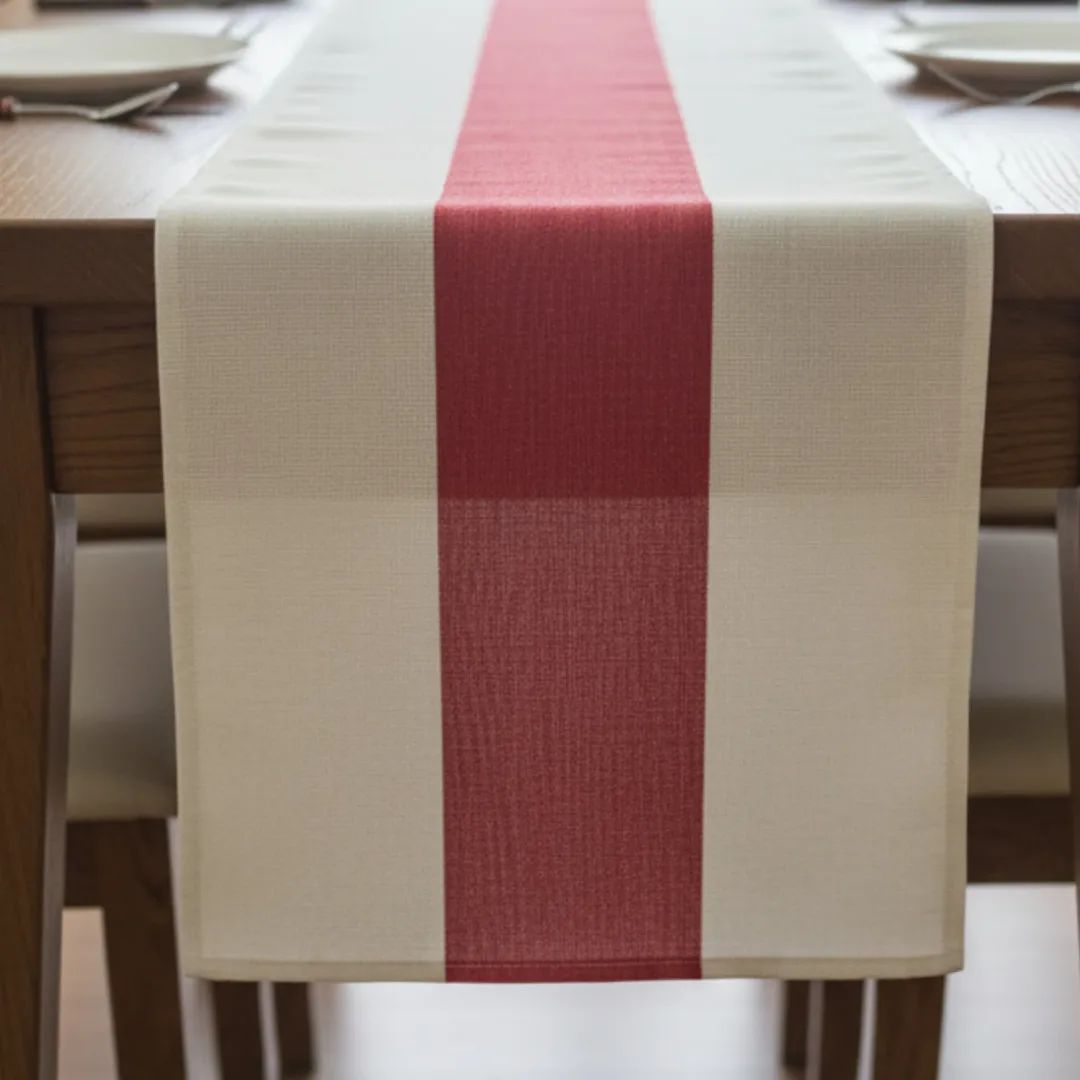 Festive XL Stripe Christmas Table Runner 275cm