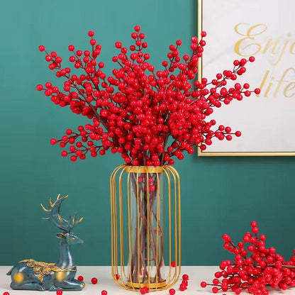 Metal bird cage flower glass vase