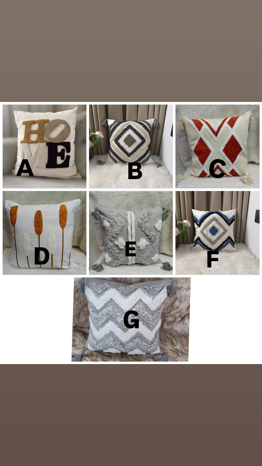 Knitted throw pillow cases