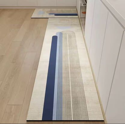2pc pvc leather kitchen anti-slip mats