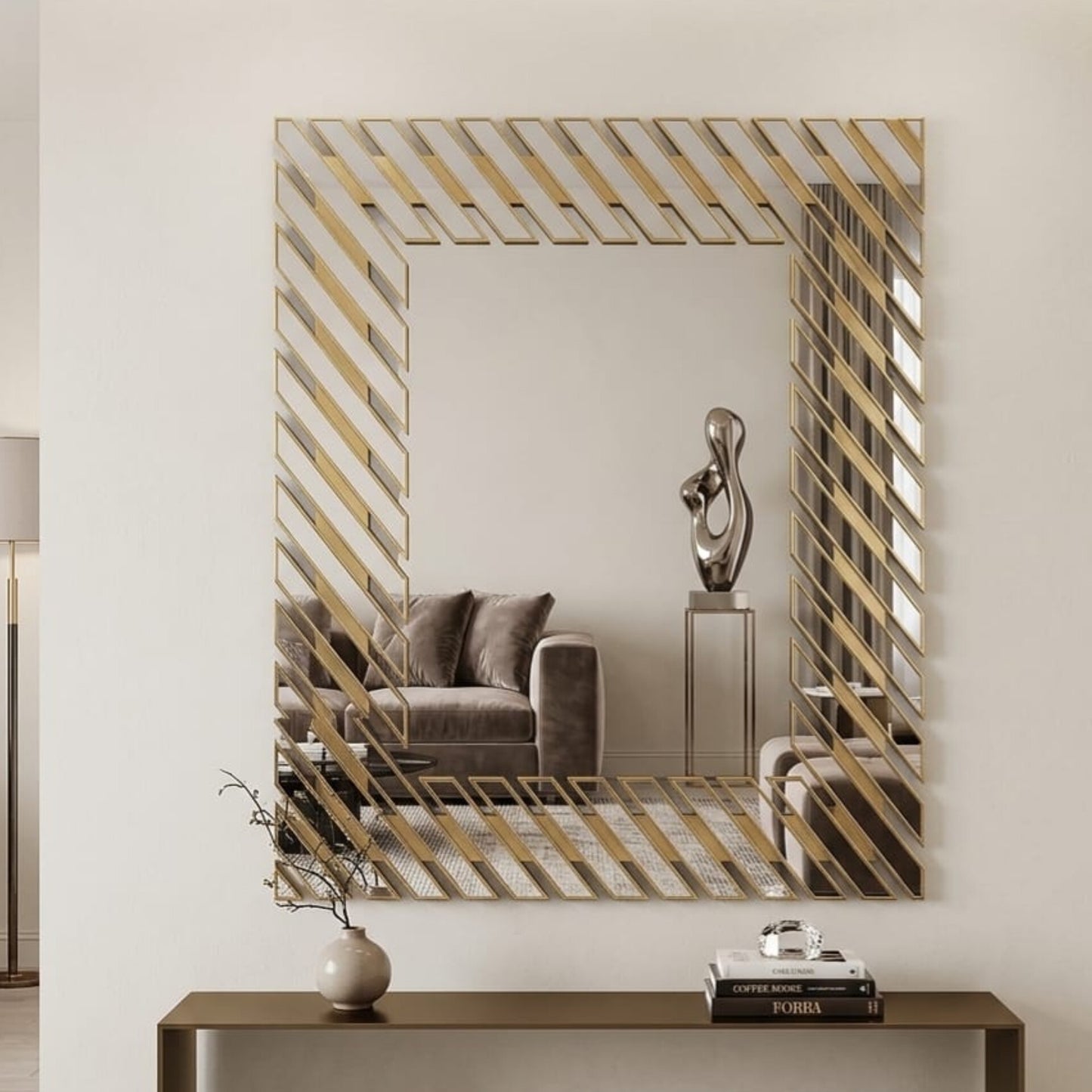 Linear Decorative Wall Mirror