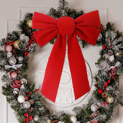 2Pc Christmas Bows Decor