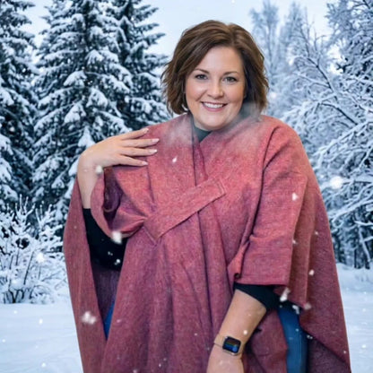 Belted Shawl Poncho