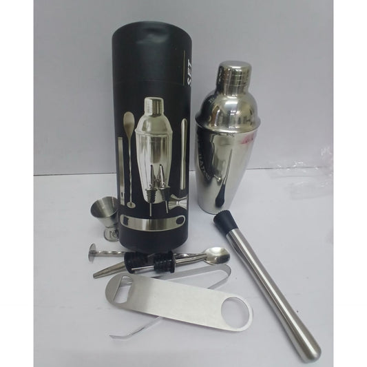 Bar 8 piece stainless steel cocktail shaker set