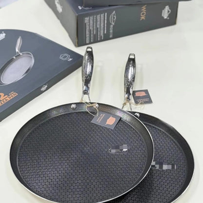 28Cm Stainless Steel Flat Skillet Pan