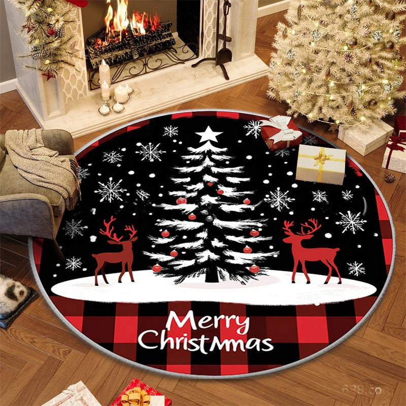 100cm Christmas Circular Anti Slip Carpet