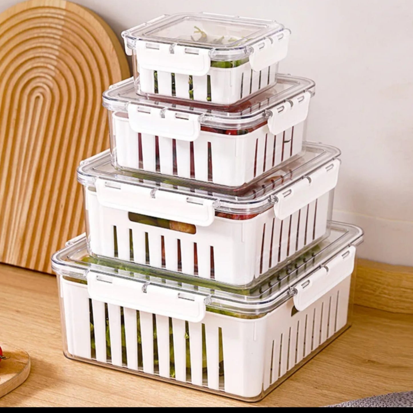 4pcs Food Storage Containers Set