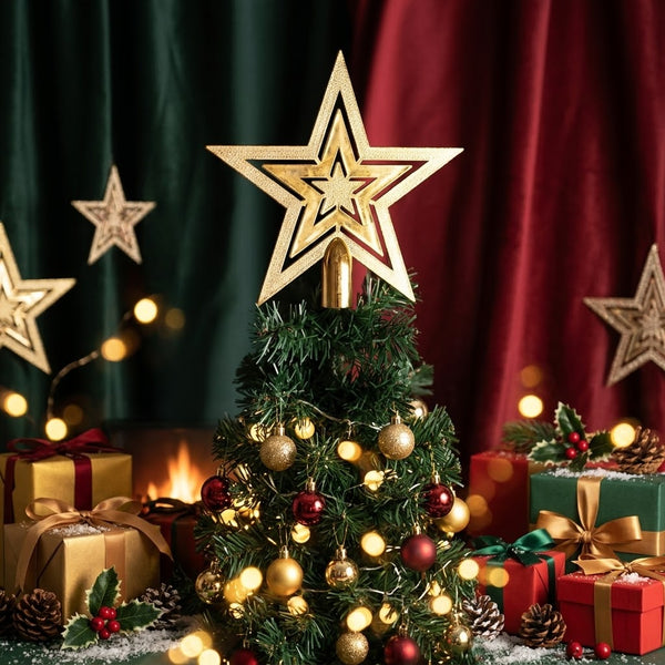 Golden Star Tree Topper