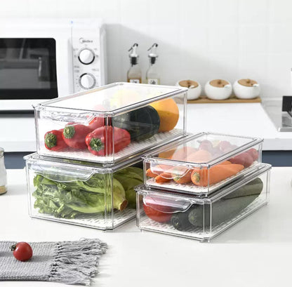 4pcs Acrylic fridge organizer