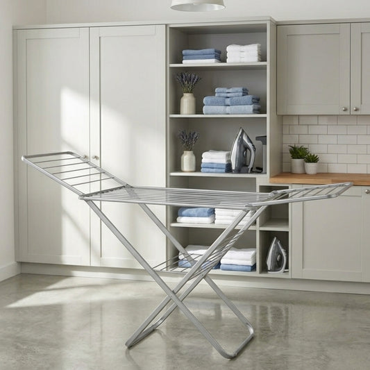 BraB 25Mtrs Hang On Drying Rack Metallic Grey 21889/403484
