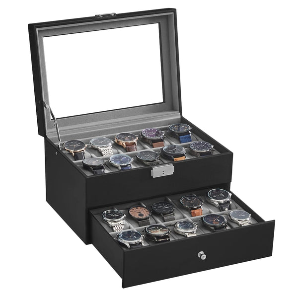 24 Pc Watch Storage Organizer Case