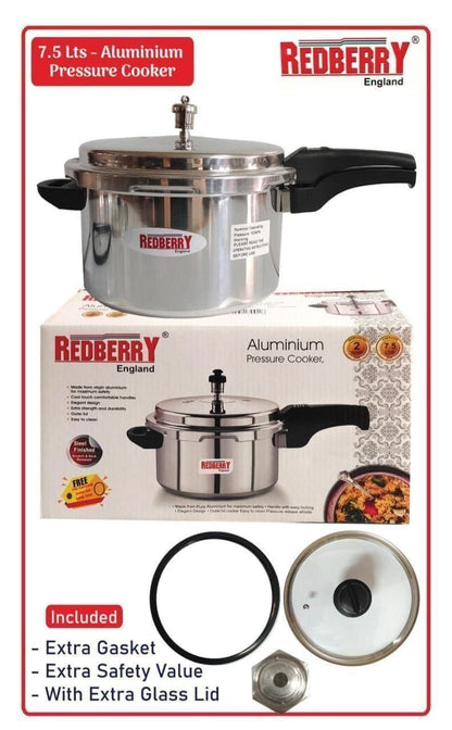 7.5Ltr aluminium pressure cooker