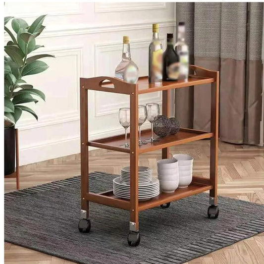 Bamboo Trolley Kitchen Organizer