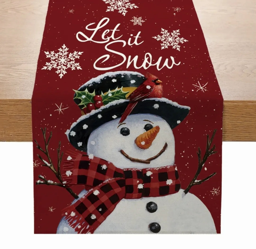 Christmas Table Runner Table  Cloth Xmas Table Cover