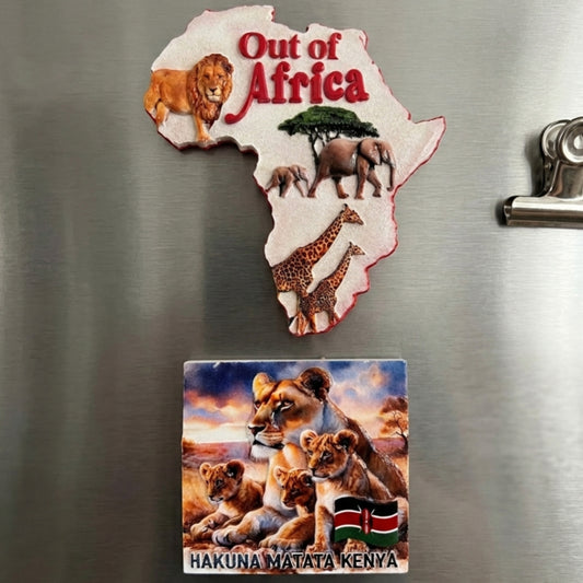 Out of Africa Map Souvenir Fridge Magnet