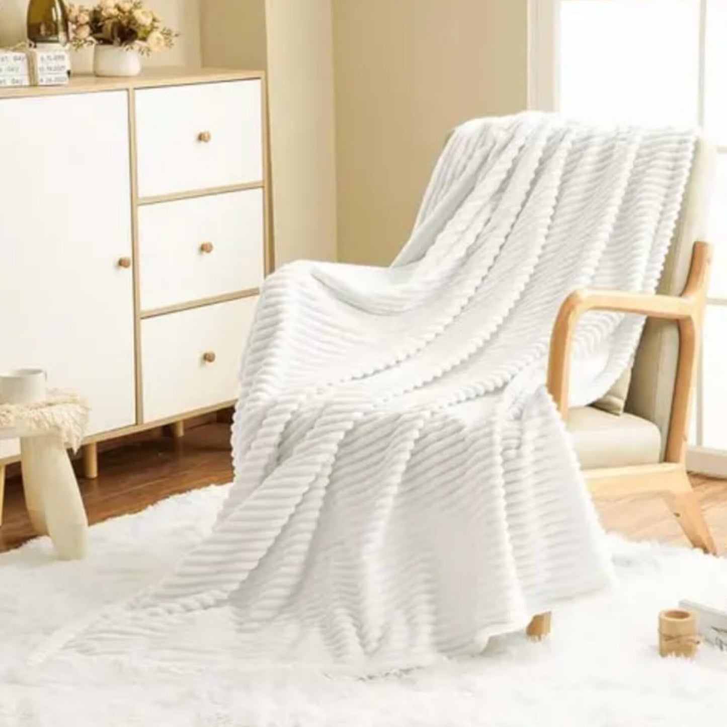 Winter throw blanket