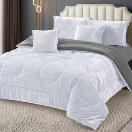 6*6/6*7 Silk duvets with 1 sheet 2 pillow cases and 2 decorative cases