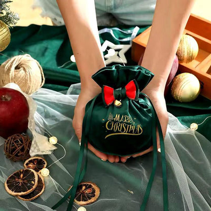 4 Christmas velvet candy  bag