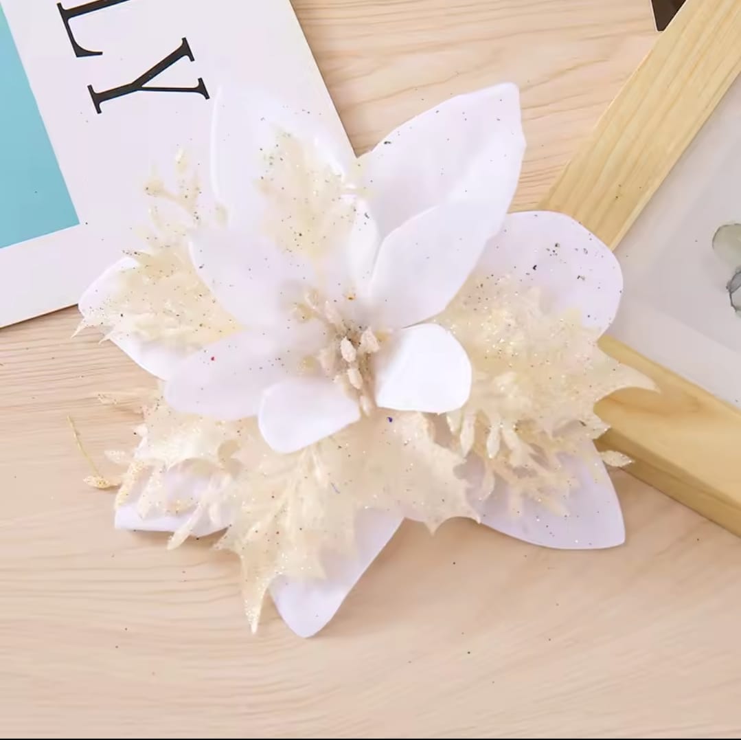 4 pcs set artificial Christmas decorating flowers