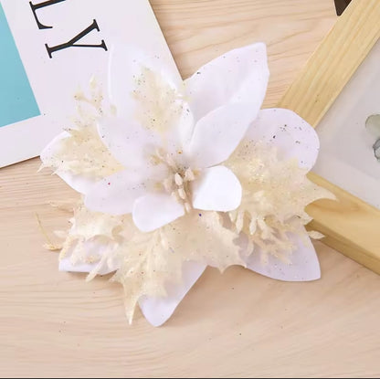4 pcs set artificial Christmas decorating flowers