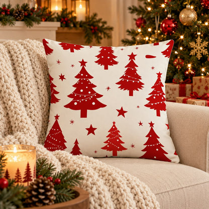 4Pc Set Christmas Cushion Cover 45x45Cm