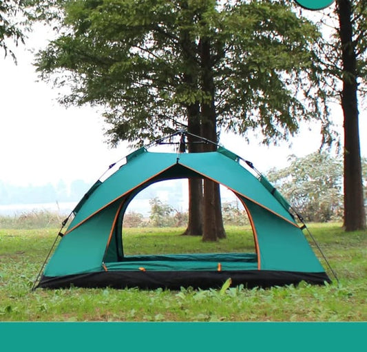Automatic pop-up dome camping tent set up 