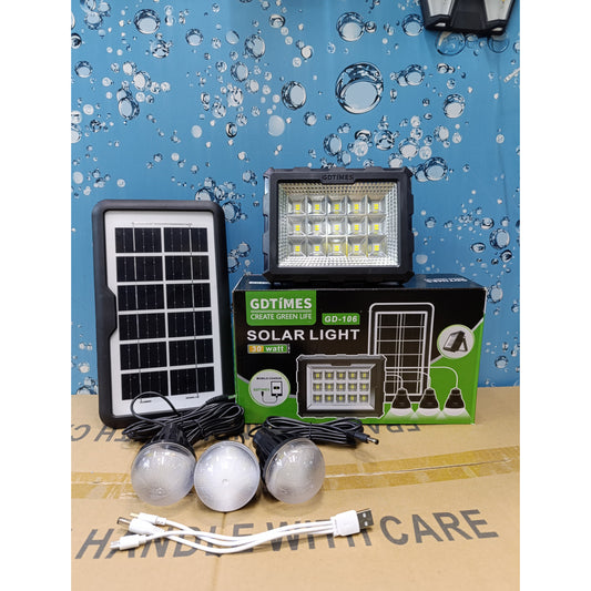 GD-106 Solar Kit with 3 Bulbs