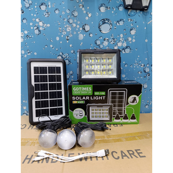 GD106 Solar Lighting System with Three Bulbs