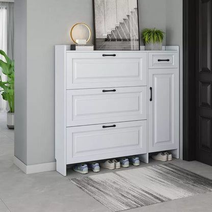 Bucket flip shoe cabinet
