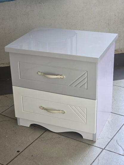 2Pcs set wooden  bedside table