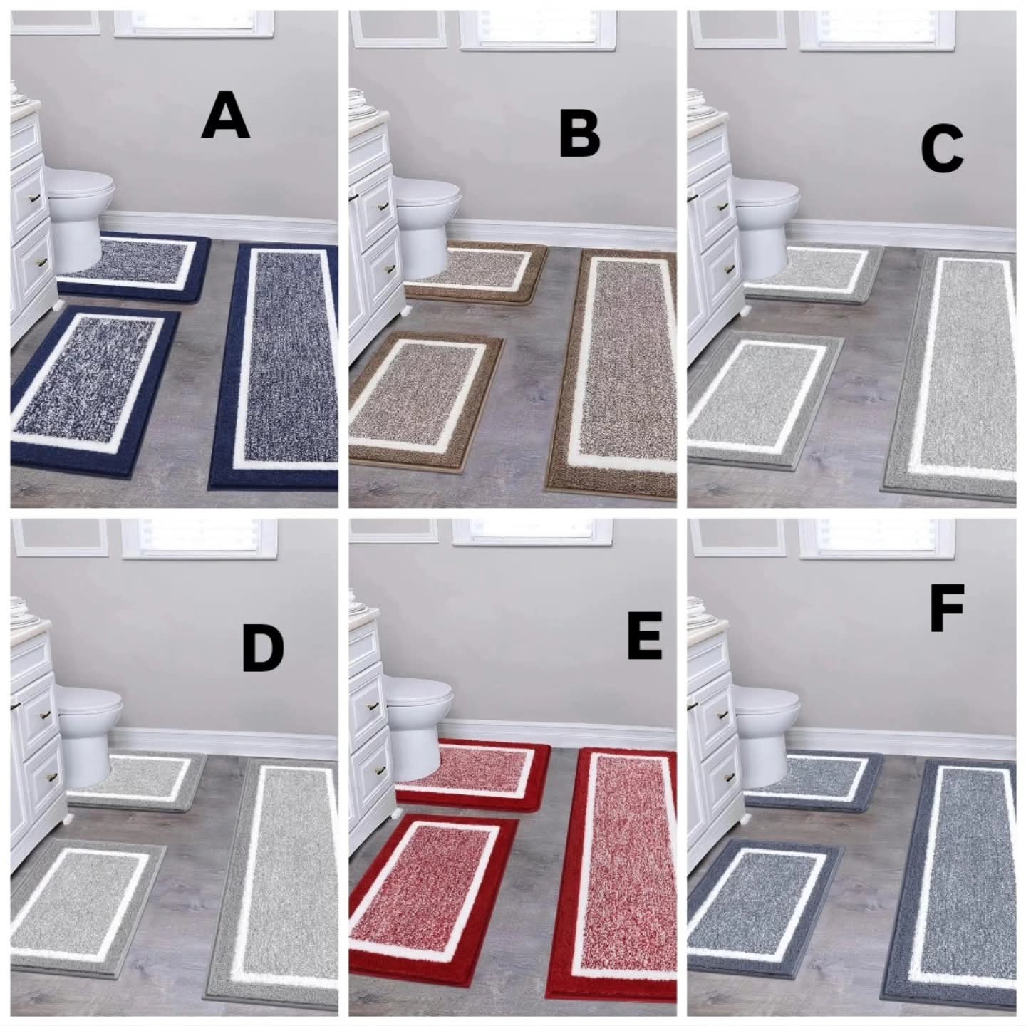3 in1 absorbent Cloakroom /Bathroom Mat