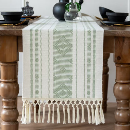 Bohemian  Table Runner with Tassel