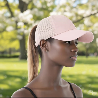 Summer Cross Ponytail Cap