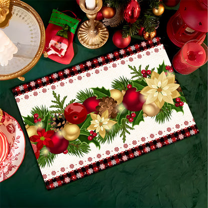 6pcs Christmas table mats
