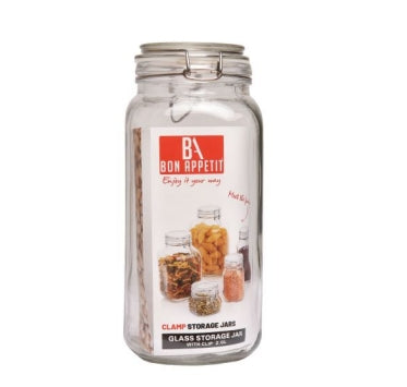 HM-BA26 BA 2L Glass Jar  with Clip Locks