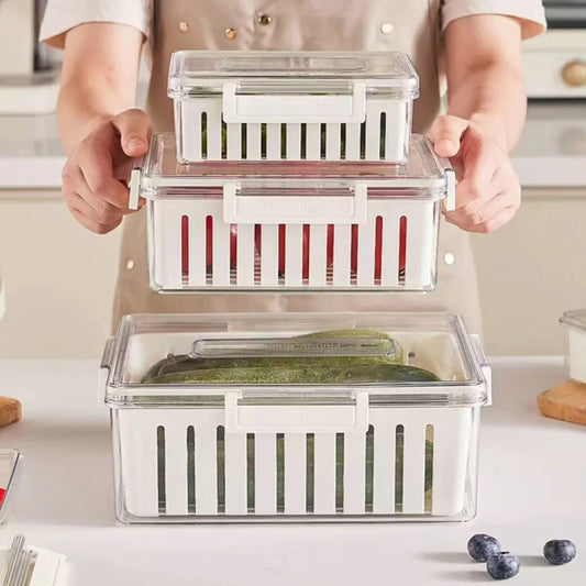 3pcs stackable food storage containers