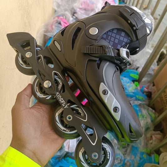 Kids Adjustable Skate Shoes with Rubber Wheels