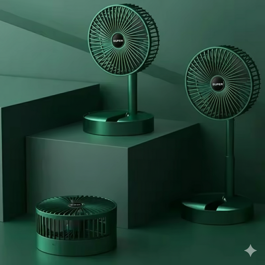 Portable foldable rechargeable fan