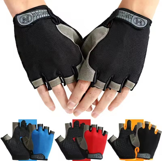 Half finger gym gloves