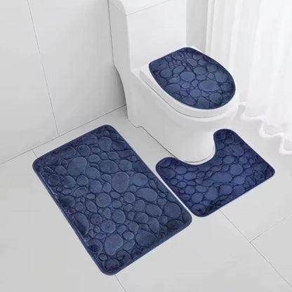 3 In 1 Bathroom Mat Set