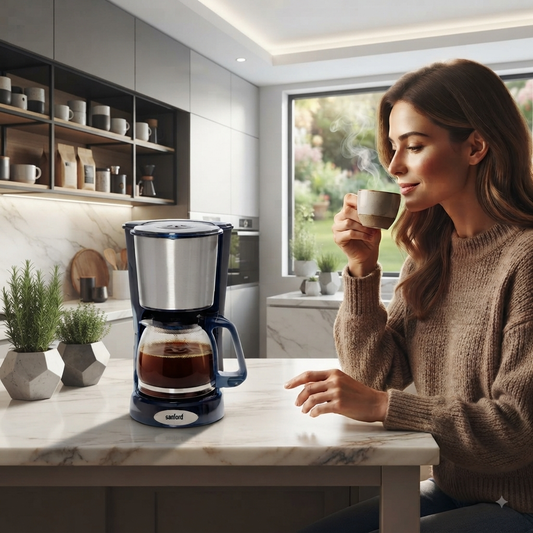 Sanford Coffee Maker 12 Cup With Keep Warm Function and Thermostat Control - SF1394CM