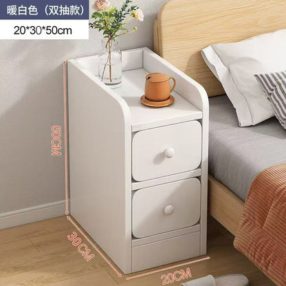 Wooden bedside table with drawer