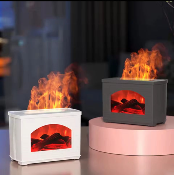 Fireplace Air Humidifier with Jasmine Essential Oil