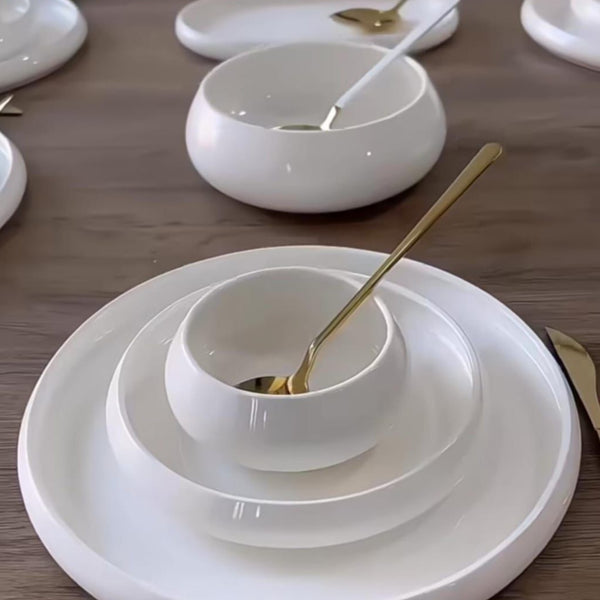 24 Piece White  Dinner Set