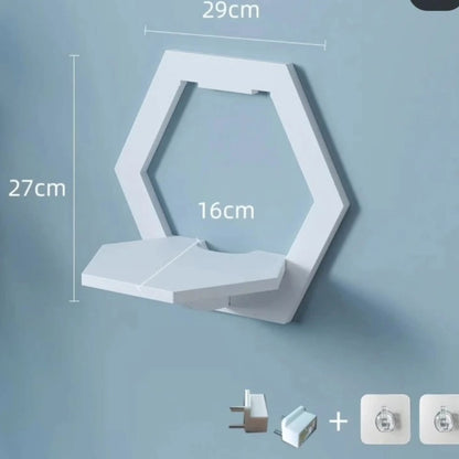 3Pc Hexagon Floating Shelves