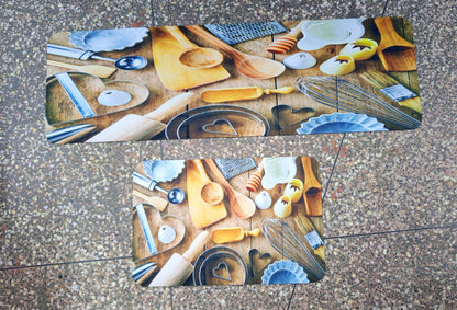 2pc kitchen absorbent mat